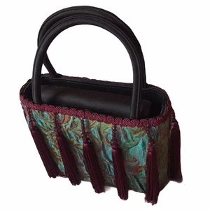 2001 Moo Roo Satin and Tasseled Graduate Handbag
